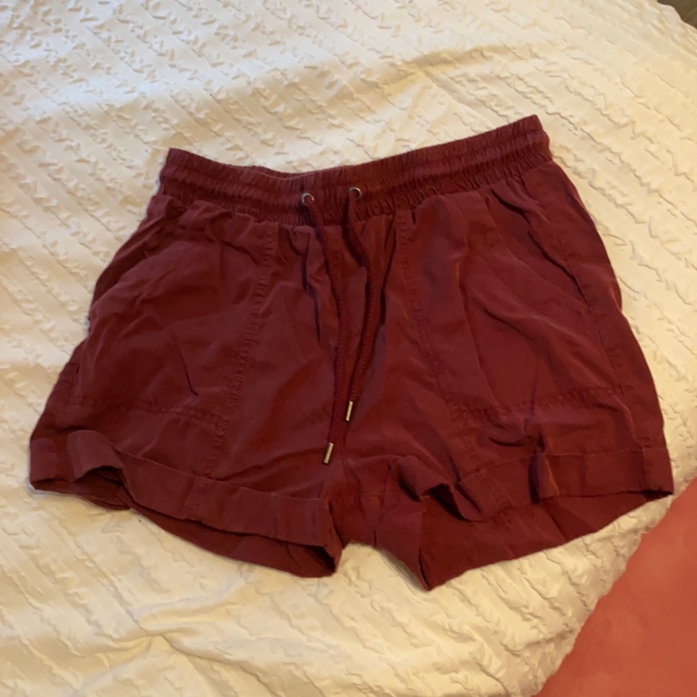 Burgundy cargo shorts
